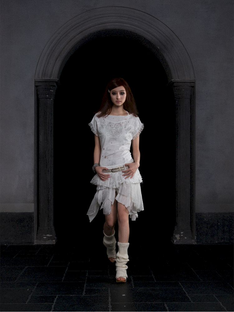 Totem Printed Ultra Short Dress Top【s0000012312】