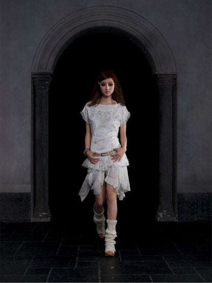 Totem Printed Ultra Short Dress Top【s0000012312】