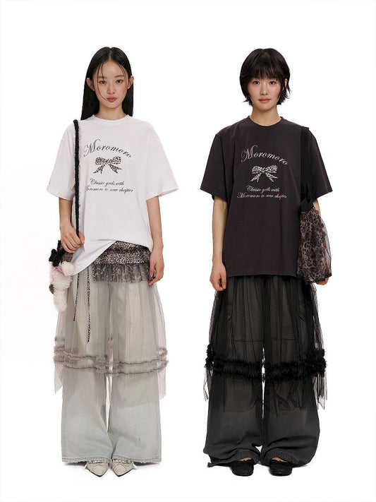 Loose Round Neck Short Sleeve T-Shirt【s0000012505】