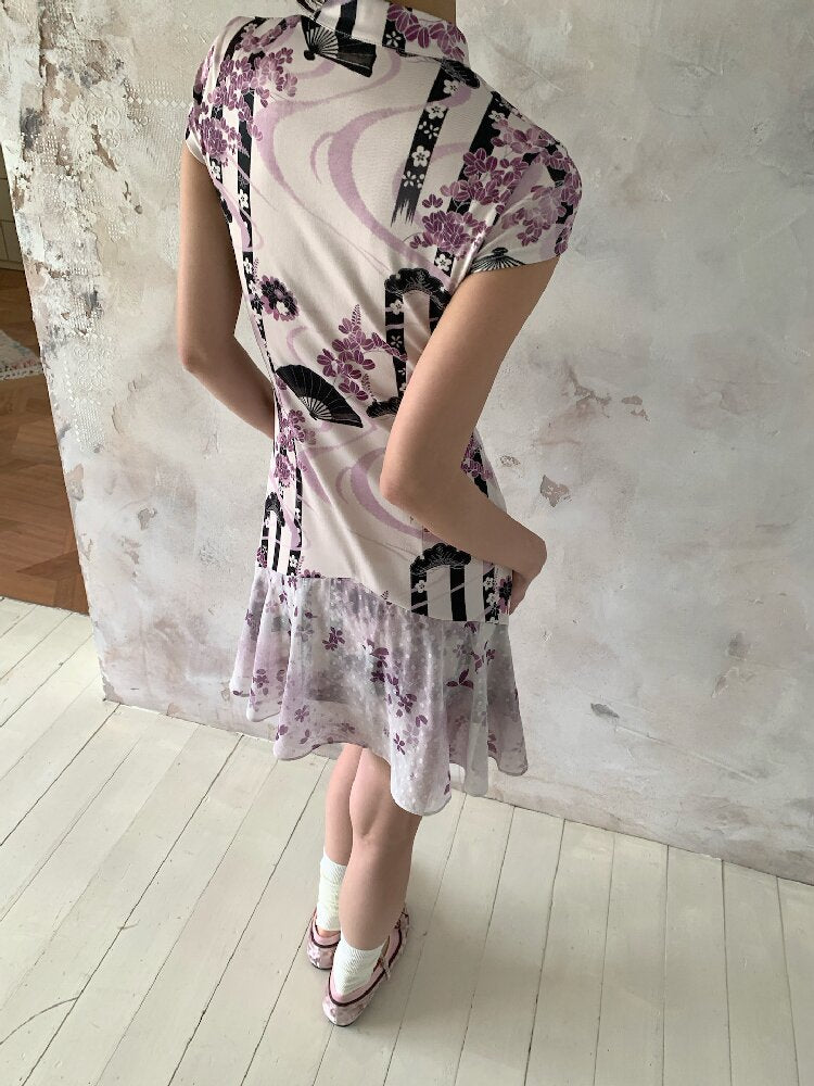 Vintage Pattern Cheongsam Dress【s0000018095】