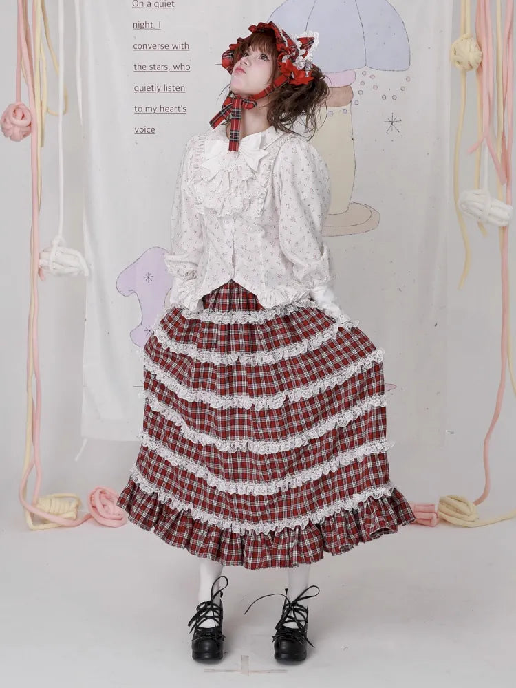 Lolita Showa-Era Girl Adorable Niche Half-Skirt【s0000014105】