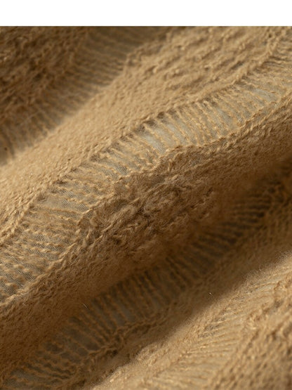 Ruffled Chiffon Flared Cardigan【s0000015548】