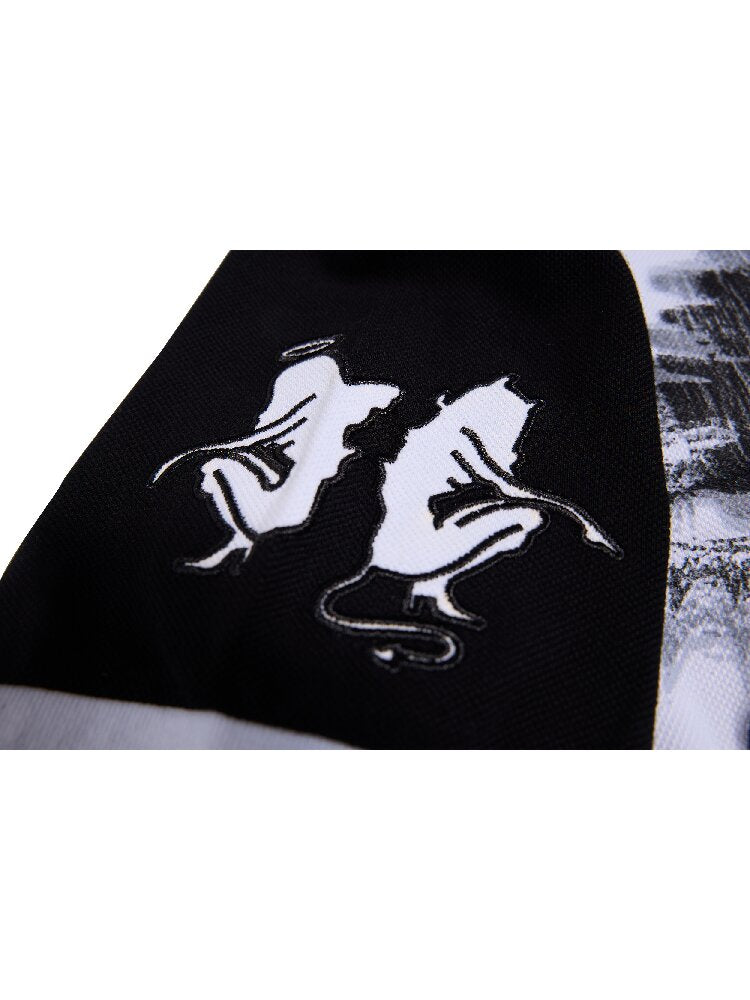Vertigo Eye Print Polo Shirt【s0000016961】