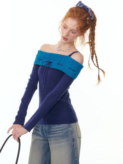 Off-Shoulder Straight-Neck Strapless Fitted Top【s0000014353】