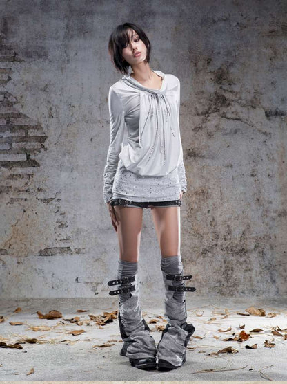 Pull-Over Collar Knit Dress【s0000014491】