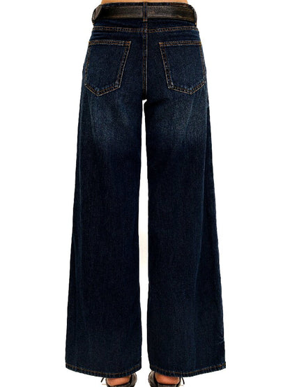 Contrast Linear Straight Jeans【s0000016422】