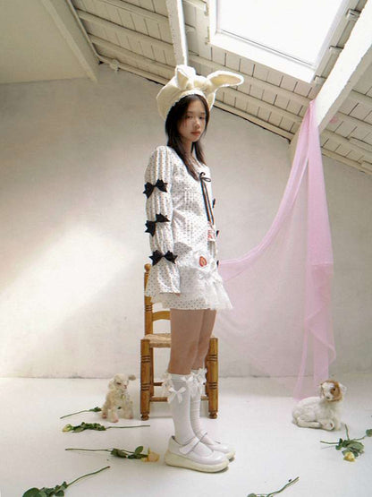 Patchwork Print Fitted Long-Sleeve Shirt【s0000014523】