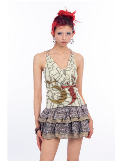 Mystery Logo Alloy Buckle Camisole【s0000018063】