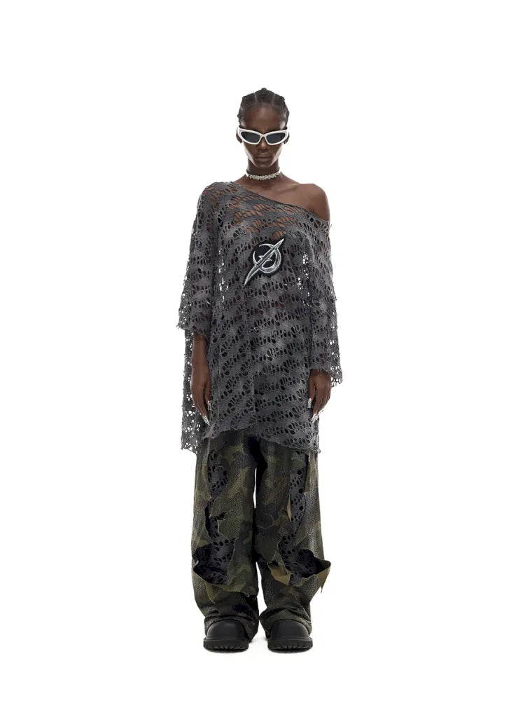 Gender-Neutral Y3K Painted Denim Pants【s0000014013】