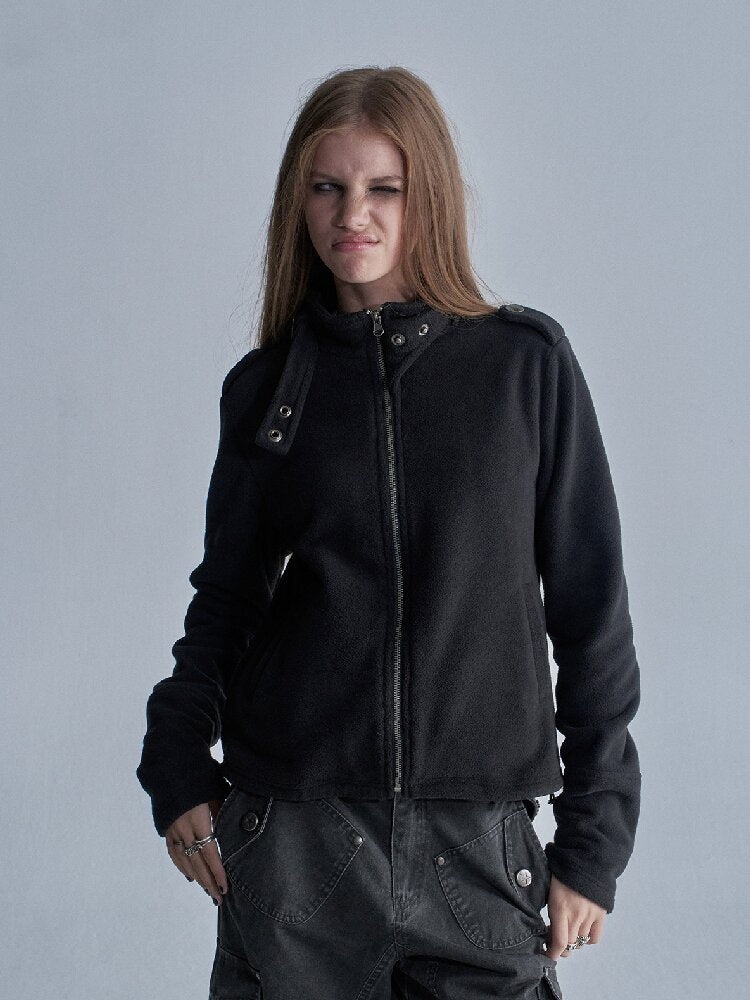 Three Color Fleece Loose Jacket【s0000018473】