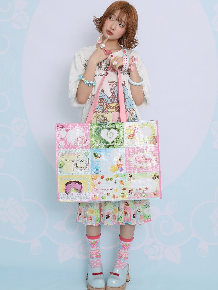 Vintage Printed Woven Handbag Bag【s0000017453】