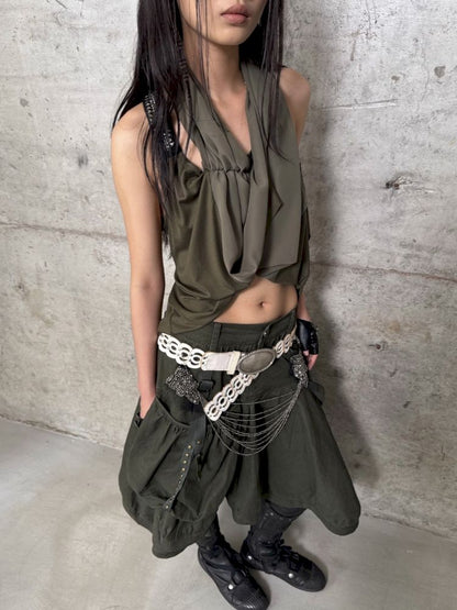 Loose A-line Y-shaped Doll Tank Top【s0000012711】