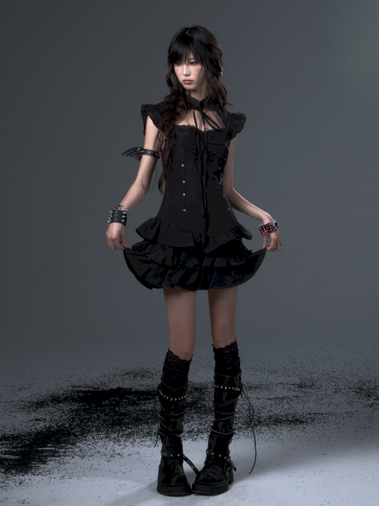 Puffy Cake Cheongsam Dress【s0000012444】