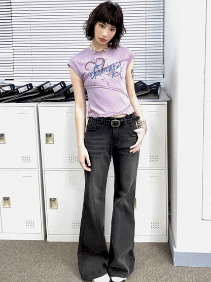 Slim micro flare pants【s0000012275】