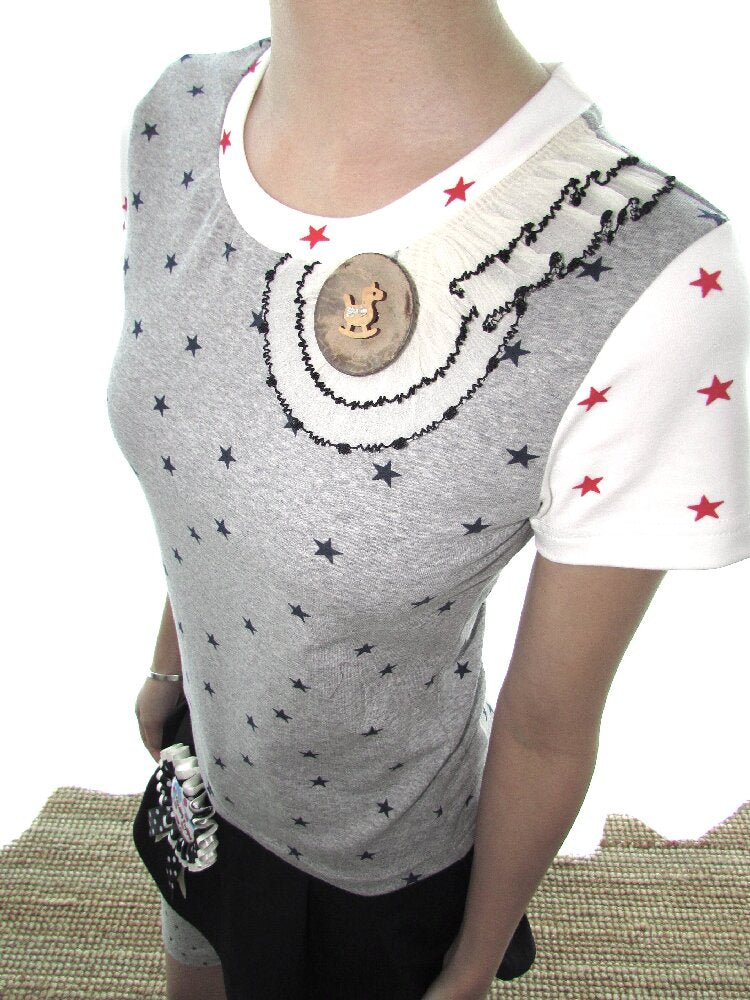 Wooden Pony Star Stretch Short Top【s0000018676】