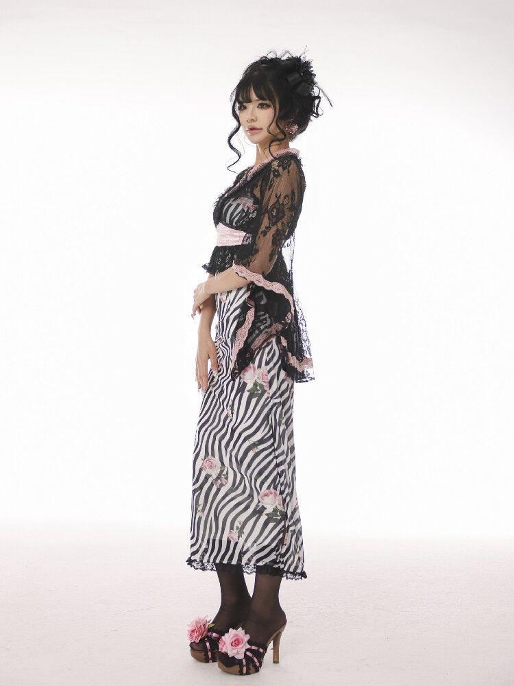 Lace Sheer Swallowtail Cover Up【s0000017140】