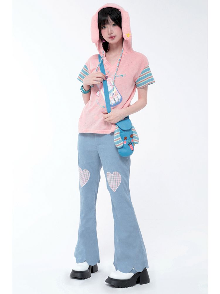 Blue Crossbody Mini Cell Phone Dog Cloth Bag【s0000006570】