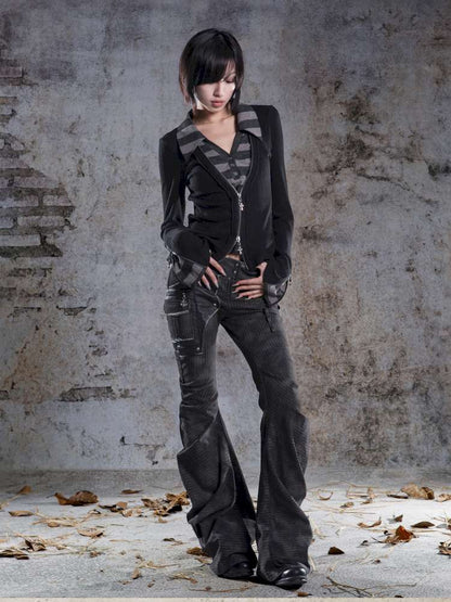 V-Neck Pullover Long-Sleeve Knit Top【s0000014492】