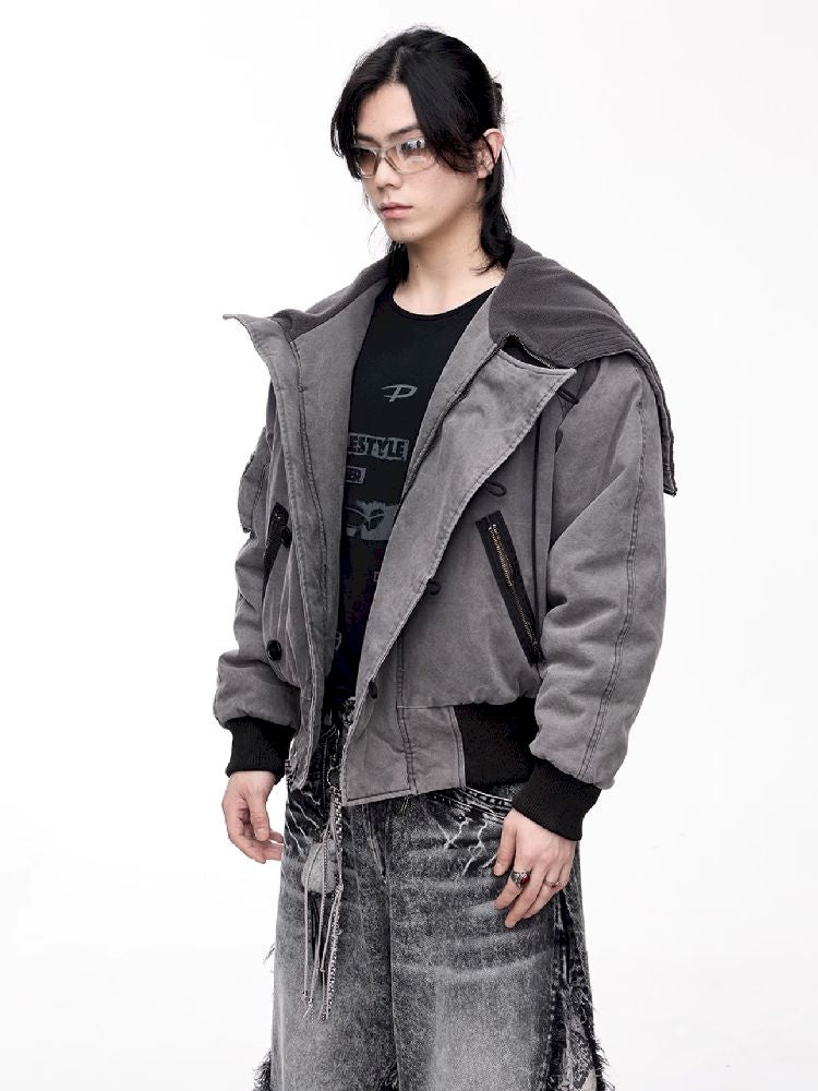 Flight Hooded Loose Jacket【s0000011361】