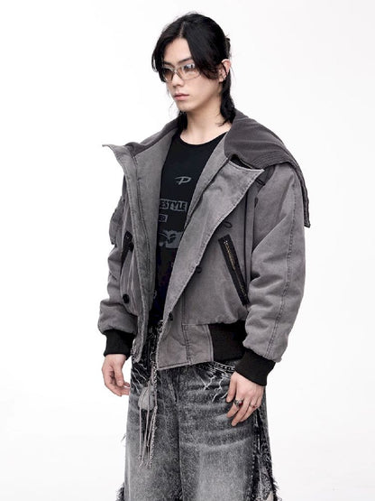 Flight Hooded Loose Jacket【s0000011361】