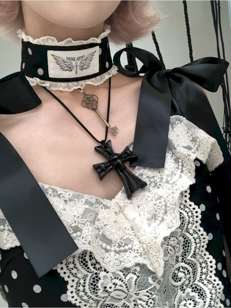 Lace Low Waist Halter Doll Dress【s0000013524】