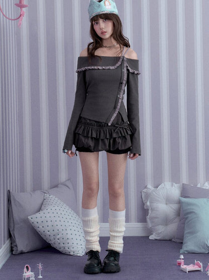 Souffle Double Waist Skirt Pants【s0000017866】