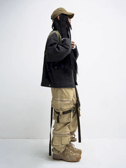 MULTI POCKETS STRAIGHT WORK PANTS [S0000010448]