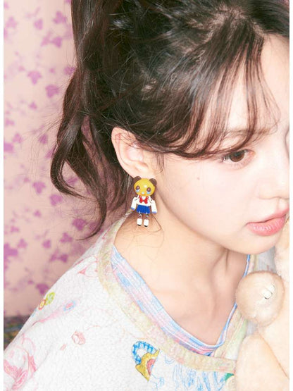 Jelly Bean Critter Stud Earrings【s0000015375】