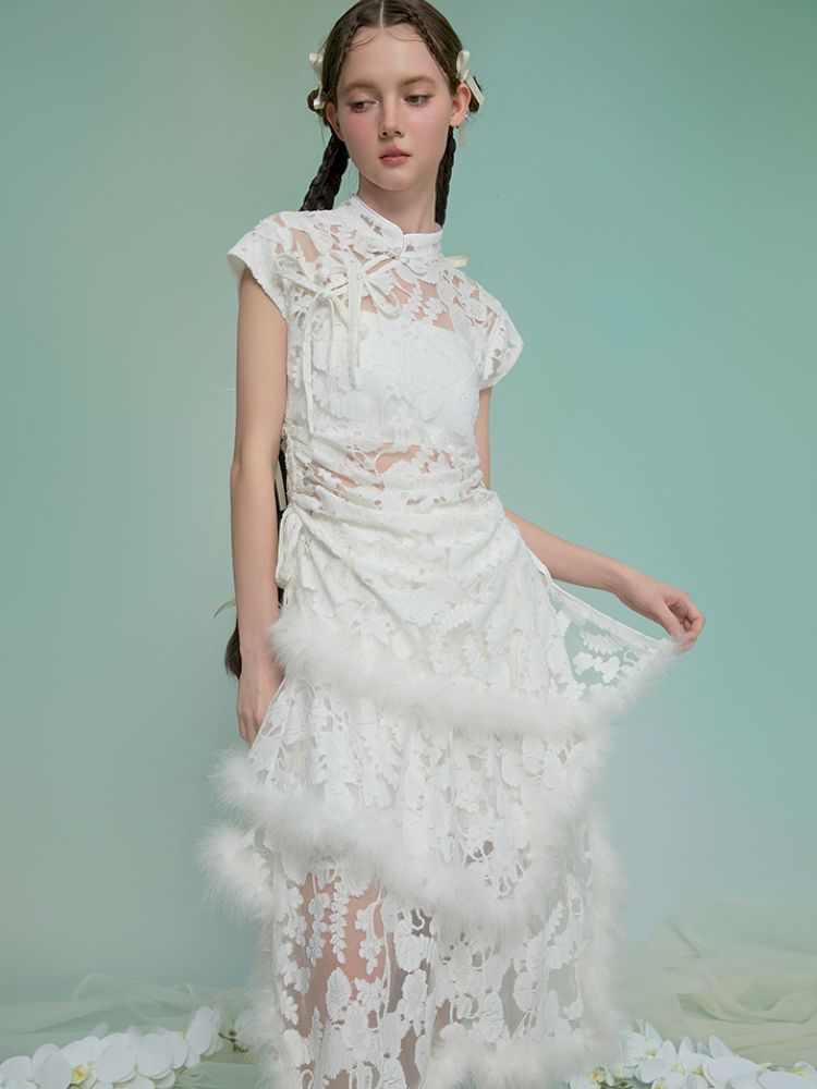 Burnt Flower Slim Temperament Set【s0000013593】