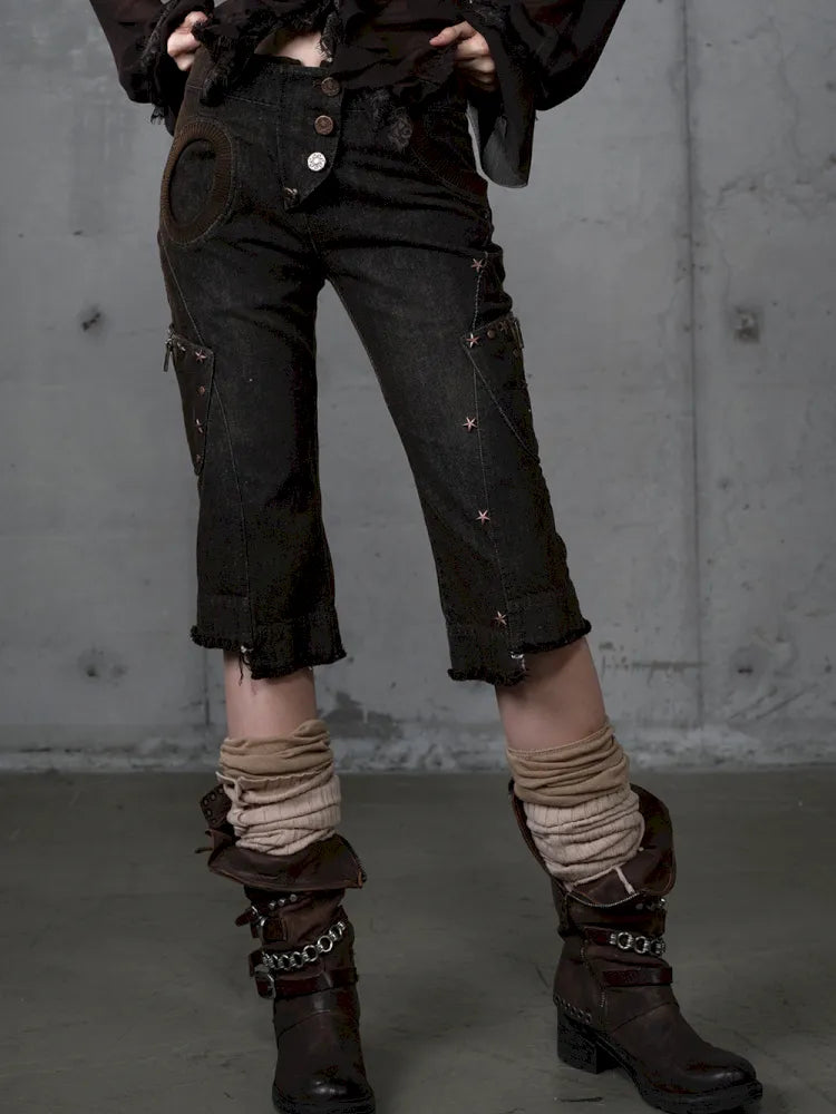 Slim-Fit Flattering Cropped Denim Shorts【s0000013954】