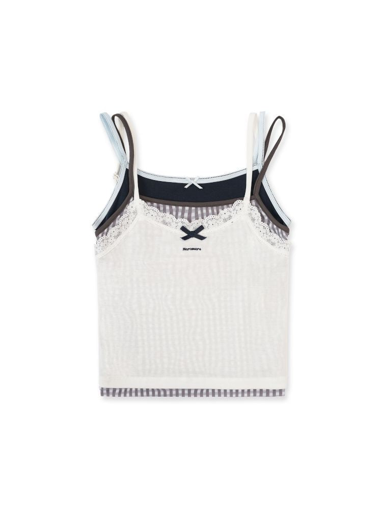 Floral yarn texture camisole【s0000012488】