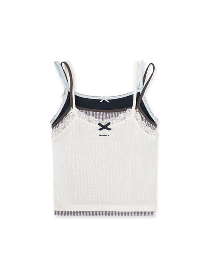 Floral yarn texture camisole【s0000012488】