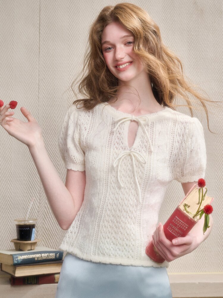 Soft Kitten Mohair Wool Knitwear【s0000015626】