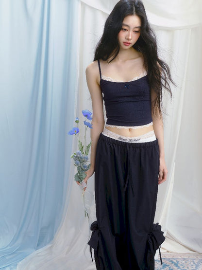 Slim inner suspenders two-piece suit【s0000012141】