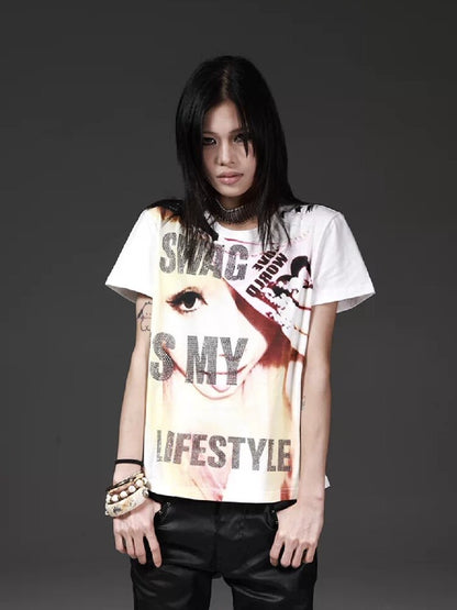 Millennium Rhinestone T-Shirt【s0000018265】