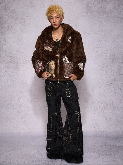Rabbit Patch Fur Jacket【s0000019136】