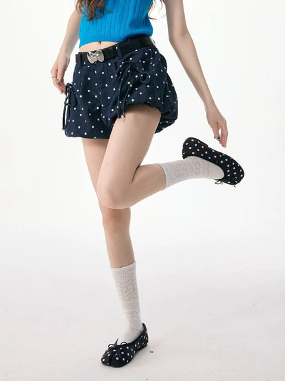 Ink Dots Cloud Bud Short Skirt Pants【s0000017252】