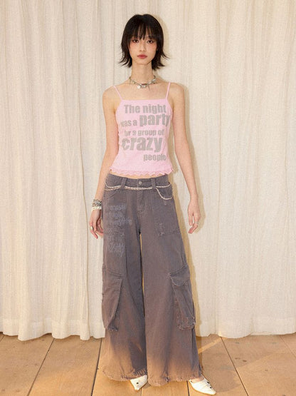 Crazy Polka Dot Letter Camisole【s0000012432】