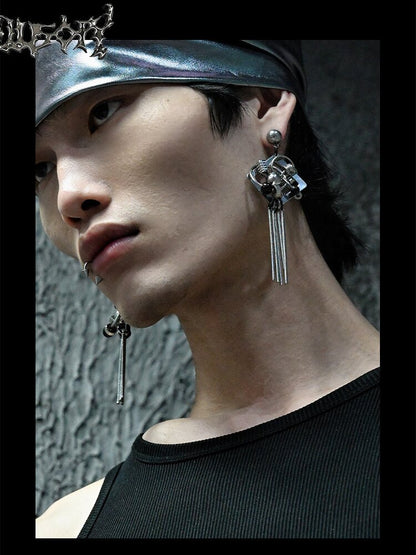 Hardcore Mechanical Punk Stud Earrings【s0000018874】