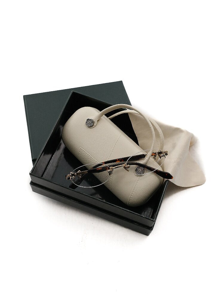 Metal Bow Rimless Glasses【s0000016134】