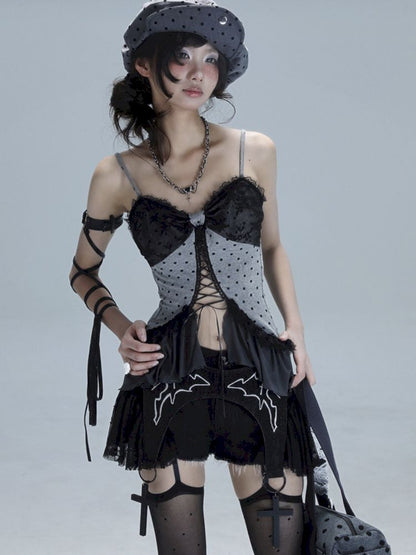 Hollow Out Splicing Ayahuasca Camisole Top【s0000013480】