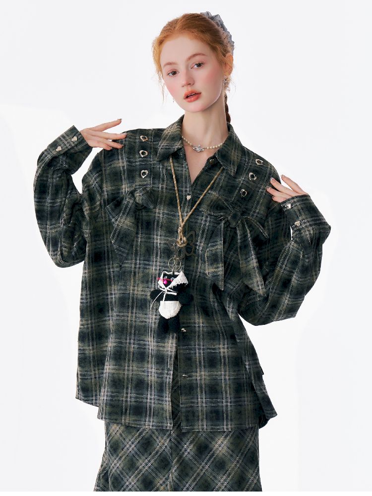 Loose Plaid Jacket【s0000012219】