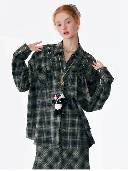 Loose Plaid Jacket【s0000012219】
