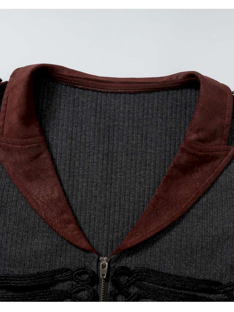 Vintage Punk Knight Slim Fit Shirt【s0000014652】