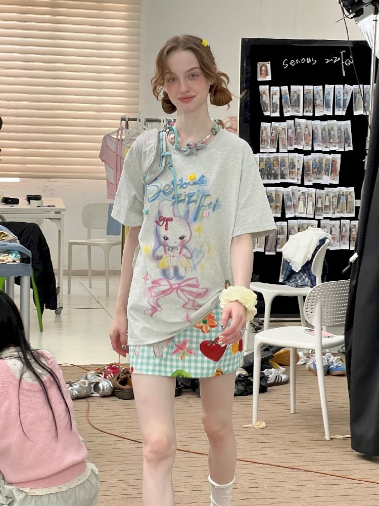 Loose Thin Round Neck Short Sleeve T-shirt【s0000012243】