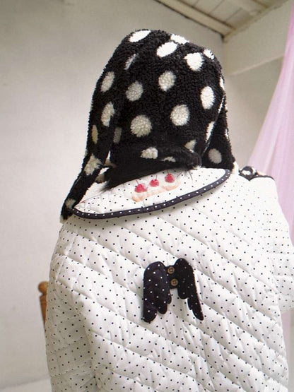 Notebook-Style Printed Cat Cotton Coat【s0000014527】