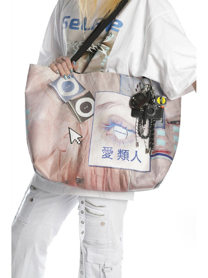 Dupont Paper Y2K Large Tote Bag【s0000016283】