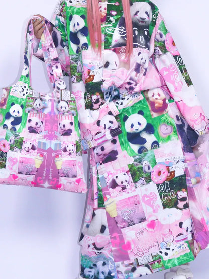 Cute Cartoon Print Shoulder Bag Tote Bag【s0000013980】