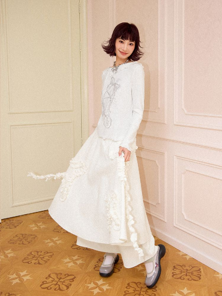 Butterfly Plate Flower Halter Skirt【s0000011642】