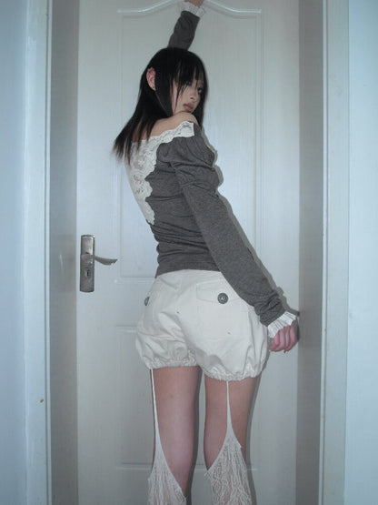 Napoleon Court Flower Bud Shorts【s0000017965】